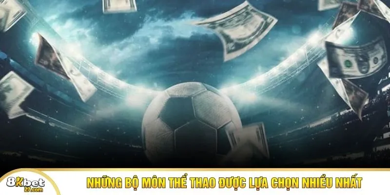 Những bộ môn thể thao được lựa chọn nhiều nhất